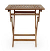 Tavolino da bar pieghevole Noemi in legno di acacia, finitura ad olio, per esterno Giardino e giardinaggio/Arredamento da giardino e accessori/Tavoli e tavolini/Tavoli standard Decor Space - Altamura, Commerciovirtuoso.it