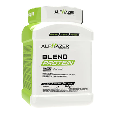 ALPHAZER Blend Protein 700 grammi Salute e cura della persona/Alimentazione e nutrizione/Integratori per lo sport/Integratori di proteine/Miscela di proteine Tock Black - Solofra, Commerciovirtuoso.it