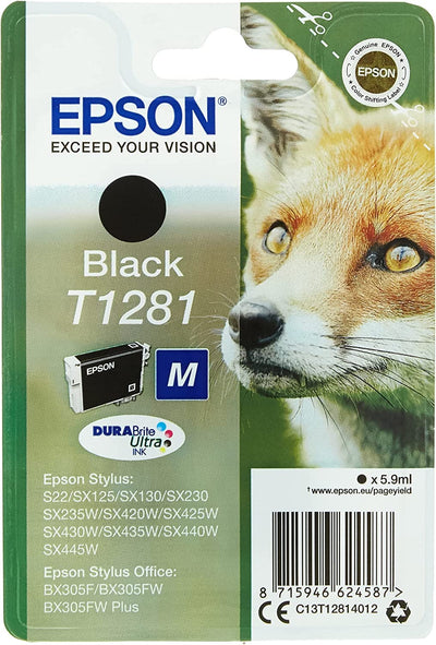 ‎Epson Volpe Serie T1281Cartuccia colore Nero DURABrite UltraINK