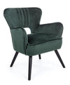 Poltrona Adila in velluto Verde anticato h 88 cm arredamento per salotto moderno Casa e cucina/Arredamento/Soggiorno/Poltrone e sedie/Poltrone Decor Space - Altamura, Commerciovirtuoso.it