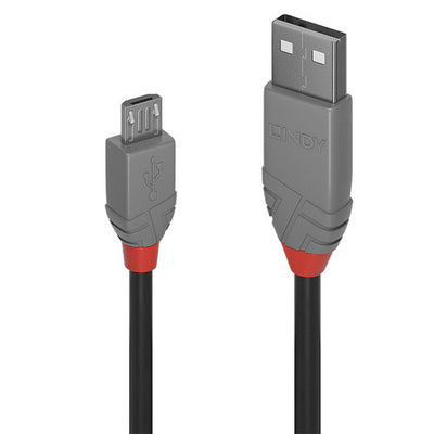 Lindy Cable USB 2.0 Tipo A A Micro-B Linea Anthra 3 m