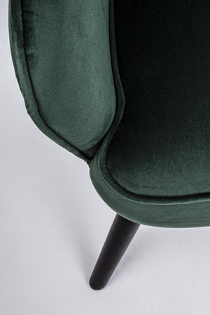 Poltrona "Adila" in velluto Verde anticato h 88 cm arredamento per salotto moderno Casa e cucina/Arredamento/Soggiorno/Poltrone e sedie/Poltrone Decor Space - Altamura, Commerciovirtuoso.it