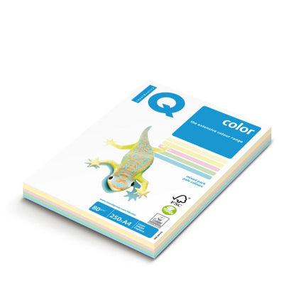 Carta IQ Color - A4 - 80 gr - mix 5 colori tenui RB01 - Mondi - conf. 250 fogli Casa e cucina/Hobby creativi/Carta e lavorazione della carta/Carta/Carta decorativa Eurocartuccia - Pavullo, Commerciovirtuoso.it