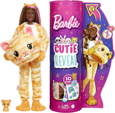 Barbie HHG20 Bambola Cutie Reveal Gattino