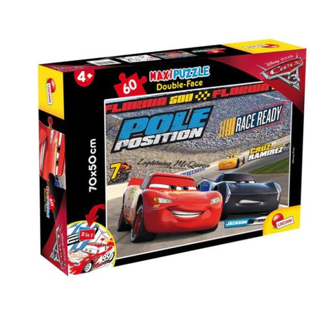 Lisciani Giochi Puzzle Cars 3 Double-Face Supermaxi 60 Pezzi