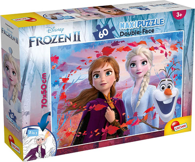 Lisciani Giochi Puzzle Frozen 2 Double-Face Supermaxi 60 Pezzi