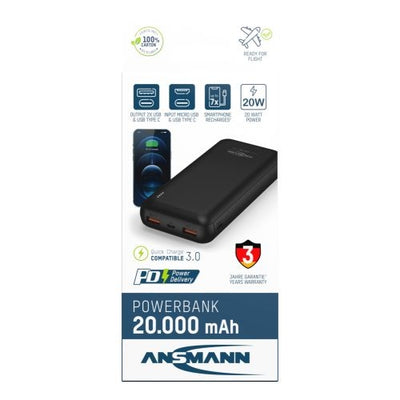 Ansmann power bank 20000mah pb212