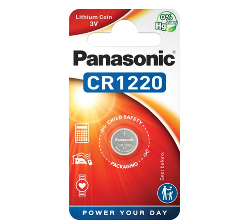 Micropila CR1220 - litio - Panasonic - blister 1 pezzo Elettronica/Pile e caricabatterie/Pile monouso Eurocartuccia - Pavullo, Commerciovirtuoso.it