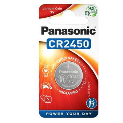 Blister Micropila CR2450 - litio - Panasonic Elettronica/Pile e caricabatterie/Pile monouso Eurocartuccia - Pavullo, Commerciovirtuoso.it