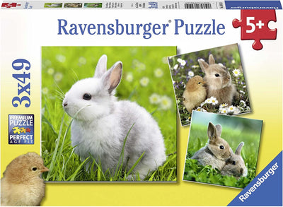 Ravensburger Teneri Coniglietti Puzzle 3x49 pz