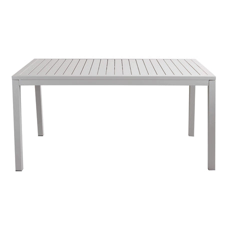 OMEN - set tavolo da giardino 150x90 compreso di 6 poltrone in alluminio Tortora Milani Home