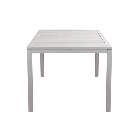 OMEN - set tavolo da giardino 150x90 compreso di 6 poltrone in alluminio Tortora Milani Home
