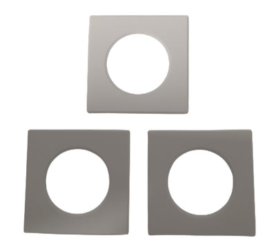 3 Pezzi Coperchi Quadrati Bianco Per Faretti Led FP8705W Ledlux