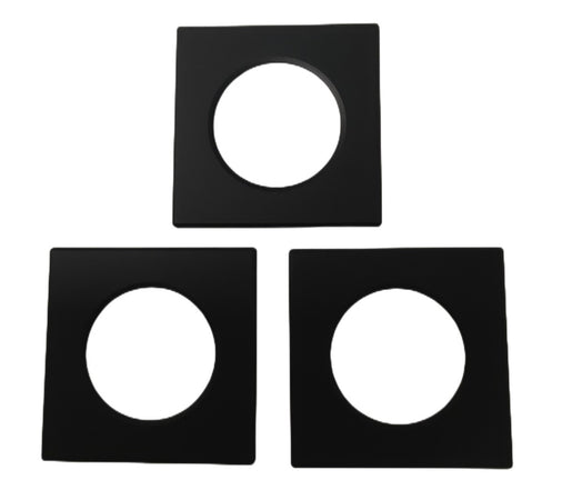 3 Pezzi Coperchi Quadrati Nero Per Faretti Led FP8705W
