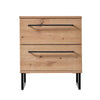 Comodino con 2 cassetti Spain Rovere con guide in metallo h 54 cm Casa e cucina/Arredamento/Camera da letto/Comodini Decor Space - Altamura, Commerciovirtuoso.it