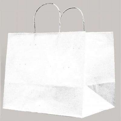 Shopper in carta - maniglie cordino - 32x20x33 cm - bianco - conf. 25 sacchetti Casa e cucina/Hobby creativi/Articoli per confezioni regalo/Sacchetti da regalo Eurocartuccia - Pavullo, Commerciovirtuoso.it