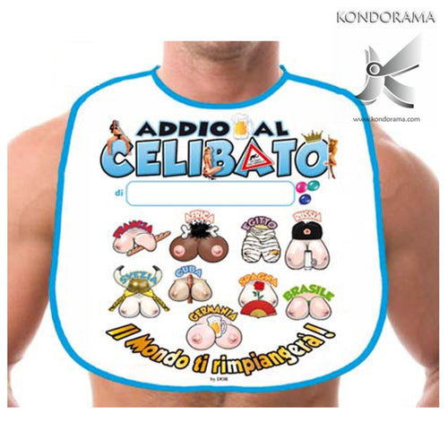 Bavaglia Addio Al Celibato Il Mondo Ti Rimpiangerà bavaglino scherzo per addio al celibato Salute e cura della persona/Erotismo e contraccezione/Sex toys/Gadget per addio al nubilato e al celibato Kondorama - Martinsicuro, Commerciovirtuoso.it