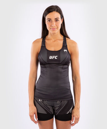 Venum Ufc Authentic Fight Night Fitted Tank With Shelf Bra Black Donna