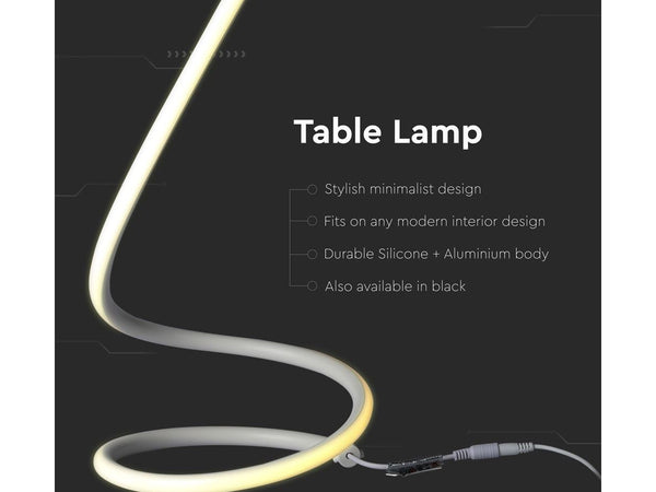 Lampada Led da Tavolo Design Moderna Spirale Bianca 17W Caldo 3000K Confezione danneggiata V-Tac