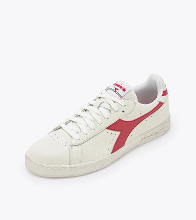 Scarpe sneakers Diadora Game Low Waxed white red