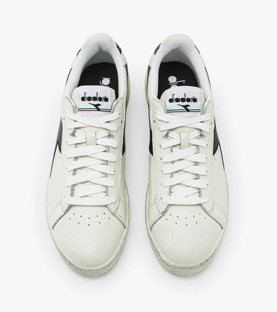 Scarpe sneakers Diadora Game Low Waxed white black