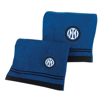 Set 2 asciugamani INTER Nero e Azzurro Hermet