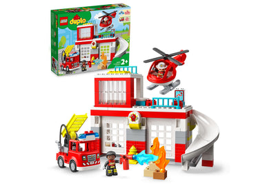 Duplo Caserma dei Pompieri ed Elicottero Lego