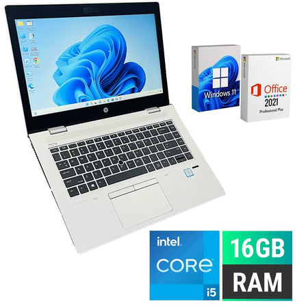 Pc Portatile NOTEBOOK Ricondizionato HP Probook 640 G5 i5-8265U RAM 16GB SSD 512GB 14" WINDOWS 11 PRO + OFFICE 2021