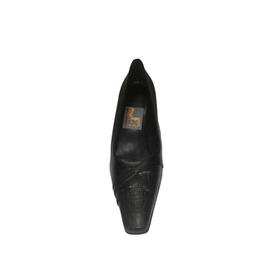 Scarpe nere donna Pelle Made in Italy scarpa Per signora a punta con tacco 5 cm scarpa donna L'Orchidea - Siderno, Commerciovirtuoso.it