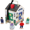 Casa delle bambole Giocattolo con 4 personaggi inclusi - Casa di Legno con Campanelli - Gioco per bambini Giocattolo in legno Papau - Giammoro, Commerciovirtuoso.it