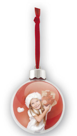 Pallina di natale personalizzata con 2 foto - Decoro natalizio Per albero - Idea regalo natale Personalizzabile Decoro natalizio CreativaNdo - Milazzo, Commerciovirtuoso.it