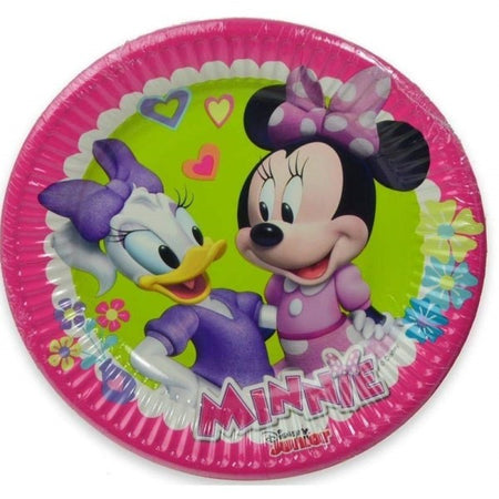 8 Pezzi Piatti Usa E Getta Piatto 19.5 Cm Minnie Paperina Disney Land Topolina