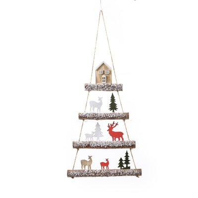 Dietro porta natalizio in legno innevato con immagini natalizie h 46cm Casa e cucina/Decorazioni per interni/Addobbi e decorazioni per ricorrenze/Decorazioni natalizie/Orpelli e festoni MagiediNatale.it - Altamura, Commerciovirtuoso.it