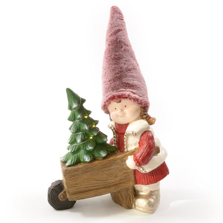 Statuetta decorativa "Livia" con albero di natale per esterno ed interno h 66 cm Casa e cucina/Decorazioni per interni/Addobbi e decorazioni per ricorrenze/Decorazioni natalizie/Schiaccianoci MagiediNatale.it - Altamura, Commerciovirtuoso.it