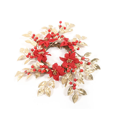 Porta candele natalizio Golden age con bacche centritavola Ø 42 cm Casa e cucina/Decorazioni per interni/Addobbi e decorazioni per ricorrenze/Decorazioni natalizie/Orpelli e festoni MagiediNatale.it - Altamura, Commerciovirtuoso.it