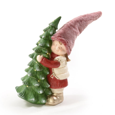 Statuetta decorativa "Livia" con albero di natale per esterno ed interno h 66,5 cm Casa e cucina/Decorazioni per interni/Addobbi e decorazioni per ricorrenze/Decorazioni natalizie/Schiaccianoci MagiediNatale.it - Altamura, Commerciovirtuoso.it