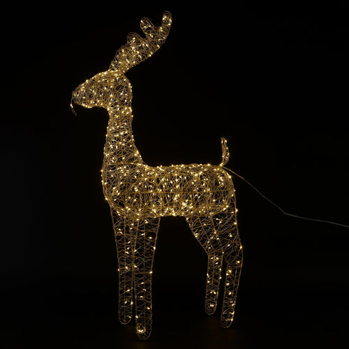 Renna natalizia Supreme grande 3D luminosa con 500 led a luce calda h 100 cm Casa e cucina/Decorazioni per interni/Addobbi e decorazioni per ricorrenze/Decorazioni natalizie/Oggettistica MagiediNatale.it - Altamura, Commerciovirtuoso.it