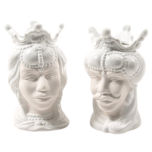 Vaso decorativo natalizio in ceramica per fiori Testa di Moro da 20 cm Casa e cucina/Decorazioni per interni/Vasi MagiediNatale.it - Altamura, Commerciovirtuoso.it