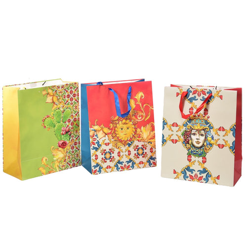 Sacchetto per confezioni regalo decorato da 32 cm La terra del sole in design assortiti Casa e cucina/Decorazioni per interni/Addobbi e decorazioni per ricorrenze/Decorazioni natalizie/Oggettistica MagiediNatale.it - Altamura, Commerciovirtuoso.it