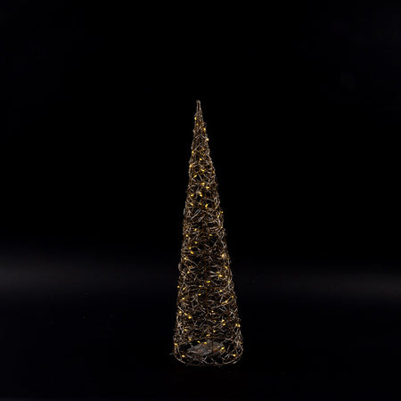 Albero di Natale "Supreme" cono glitterato con luci a led Color Oro Casa e cucina/Decorazioni per interni/Addobbi e decorazioni per ricorrenze/Decorazioni natalizie/Alberi di natale artificiali MagiediNatale.it - Altamura, Commerciovirtuoso.it