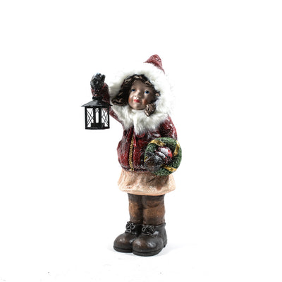 Statuetta decorativa Carol con lanterna in ceramica con luci da 60 cm Casa e cucina/Decorazioni per interni/Addobbi e decorazioni per ricorrenze/Decorazioni natalizie/Schiaccianoci MagiediNatale.it - Altamura, Commerciovirtuoso.it