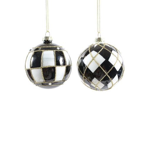 Palline per albero di Natale Wonderland in vetro color Nero e Bianco da 10 cm Casa e cucina/Decorazioni per interni/Addobbi e decorazioni per ricorrenze/Decorazioni natalizie/Addobbi e decorazioni/Palle e palline MagiediNatale.it - Altamura, Commerciovirtuoso.it