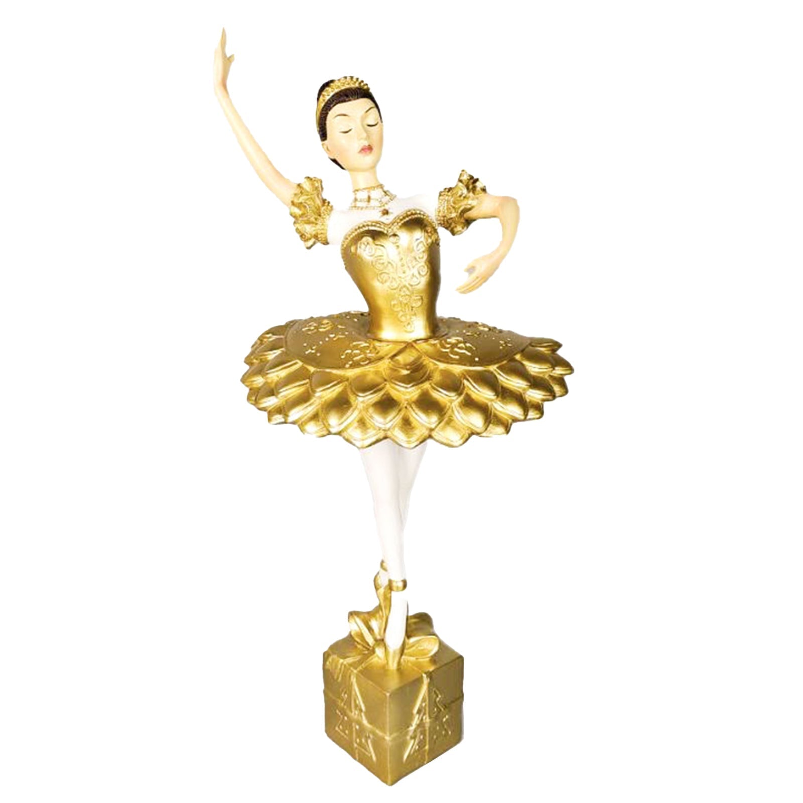 Statuetta decorativa Ballerina su Regalo decorazione natalizia in resina da  45 cm - commercioVirtuoso.it