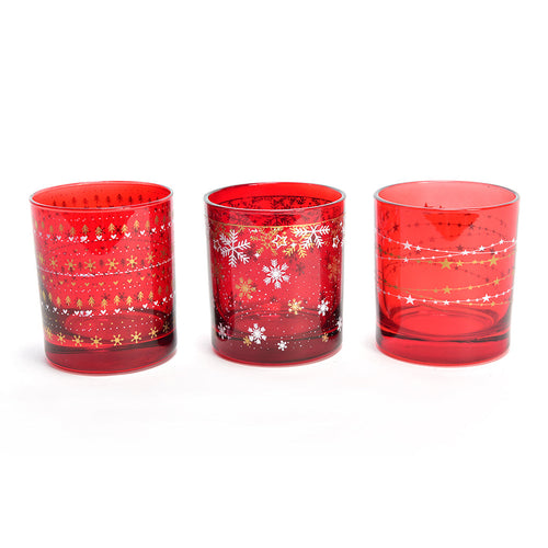 Set da 6 bicchieri in vetro Royal Stars da 300 cL Ø 8.3 x h 9 cm Casa e cucina/Decorazioni per interni/Addobbi e decorazioni per ricorrenze/Decorazioni natalizie/Oggettistica MagiediNatale.it - Altamura, Commerciovirtuoso.it