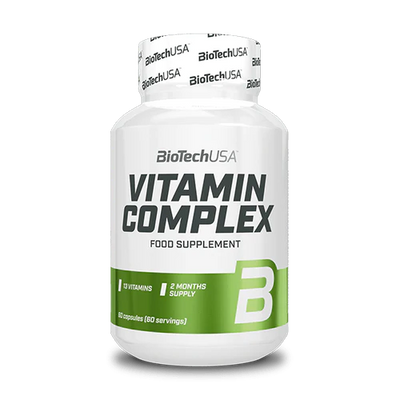 Biotechusa Vitamin Complex 60 Capsule Salute e cura della persona/Vitamine minerali e integratori/Multivitamine e minerali Tock Black - Solofra, Commerciovirtuoso.it