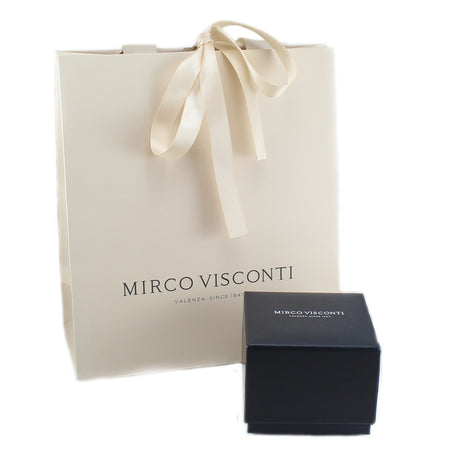 Anello donna solitario Mirco Visconti oro bianco con diamante 0.09 kt