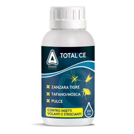 Insetticida concentrato "Total CE" mosche e zanzare tigri per prati e siepi 250 ml Giardino e giardinaggio/Giardinaggio/Prodotti fitosanitari e pesticidi/Insetticidi/Insetticidi per ambienti/Vari insetti La Zappa - Altamura, Commerciovirtuoso.it