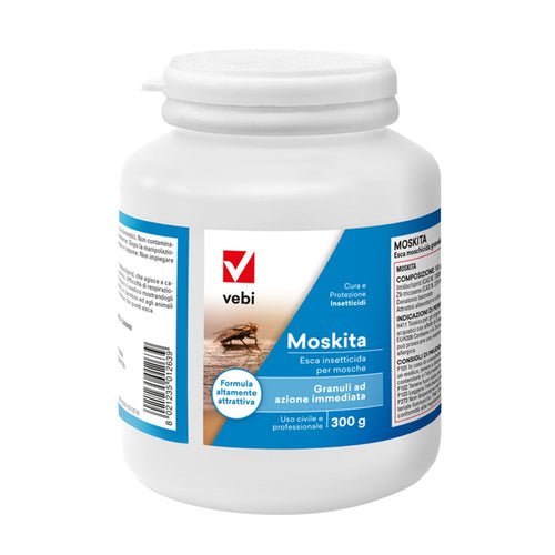 Insetticida Moskita Moschicida in granuli gialli attrattivi per mosche 300 gr Giardino e giardinaggio/Giardinaggio/Prodotti fitosanitari e pesticidi/Insetticidi/Insetticidi per ambienti/Vari insetti La Zappa - Altamura, Commerciovirtuoso.it