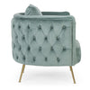 Poltrona Tenbury in velluto Tiffany tipo Chester h 80 cm arredamento per salotto moderno Casa e cucina/Arredamento/Soggiorno/Poltrone e sedie/Poltrone Decor Space - Altamura, Commerciovirtuoso.it