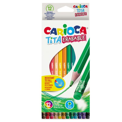 Pastelli Tita cancellabile - Carioca - astuccio 12 pezzi Giochi e giocattoli/Attività creative/Accessori per disegnare e colorare/Pennelli Eurocartuccia - Pavullo, Commerciovirtuoso.it